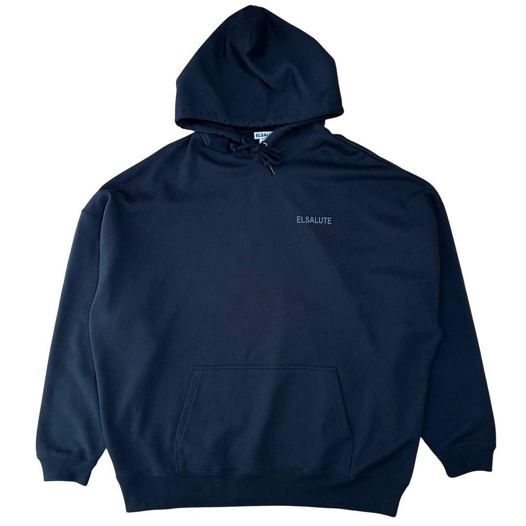 黒ちゃん様用　ELSALUTE HOODIEブラックパーカー LL エルサルーテ