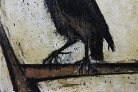 ベルナール・ビュッフェ「LE MUSEUM-Le Condor」希少画集の額装画