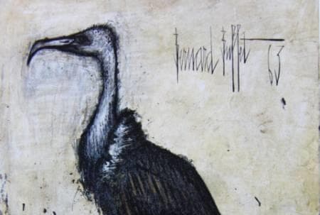 ベルナール・ビュッフェ「LE MUSEUM-Le Condor」希少画集の額装画