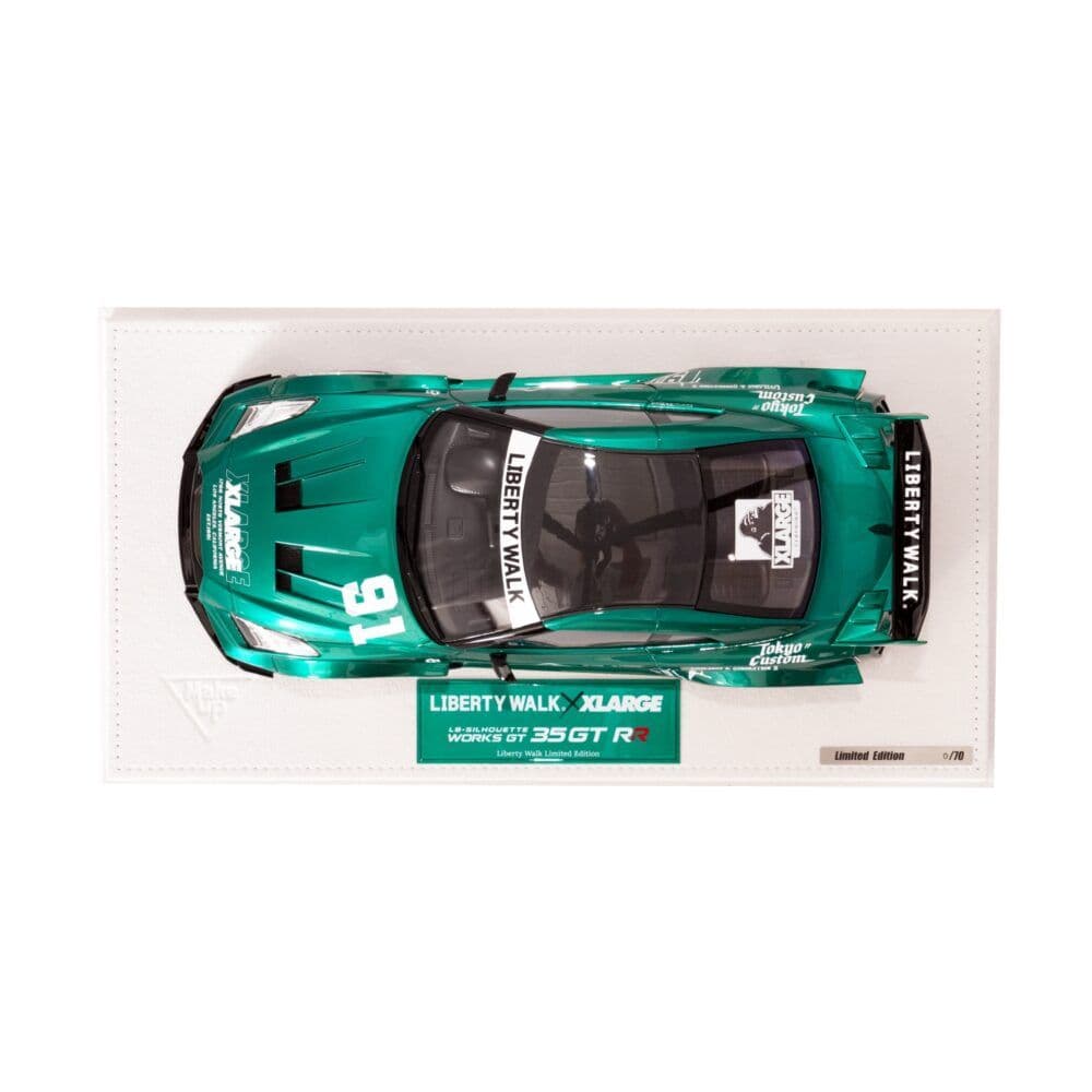 リバティーウォーク×エクストララージ 1/18 メイクアップ LB- GTR35