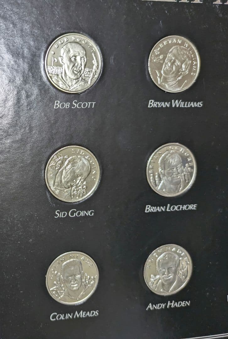 オールブラックス　歴代キャプテン　記念メダル