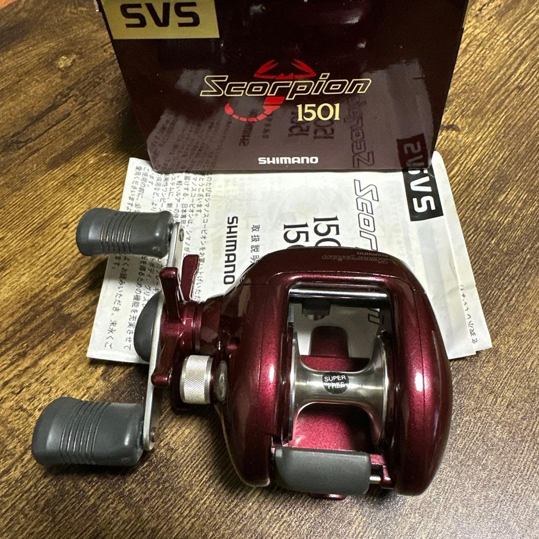 美品　シマノ スコーピオン1501 希少　左巻き　動作良好