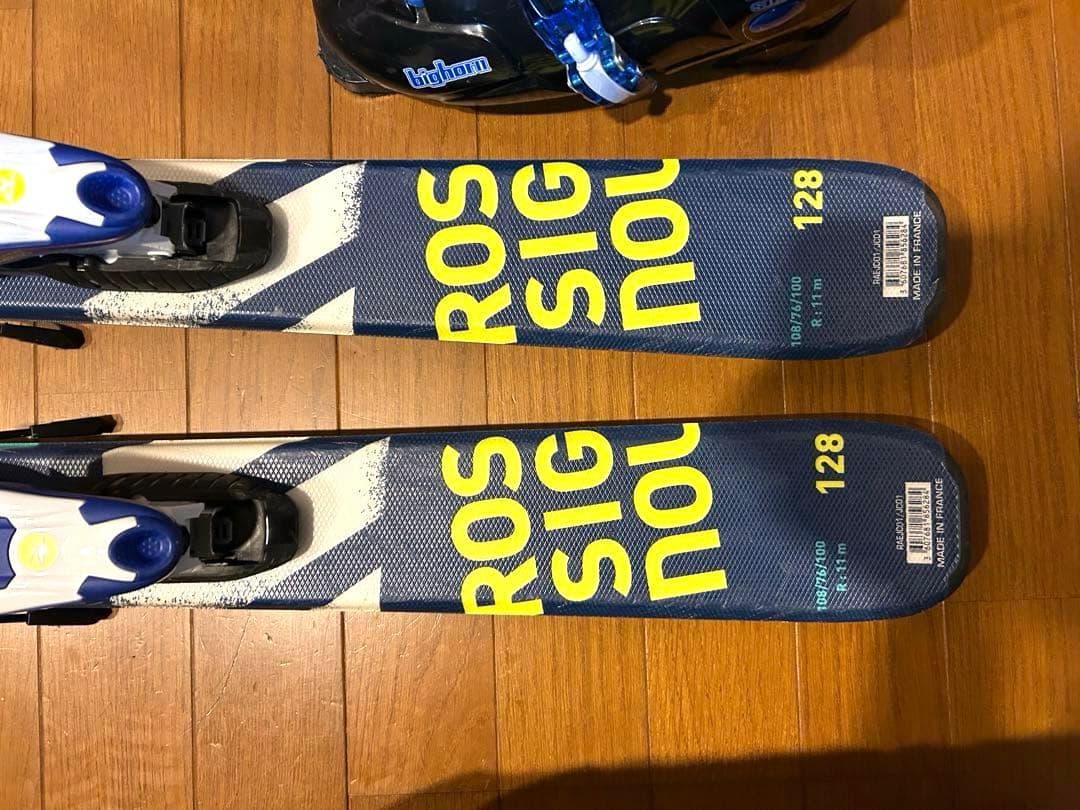 ロシニョール■板128cmブーツ21cm ■キッズ板ブーツセット　ブーツ袋おまけ