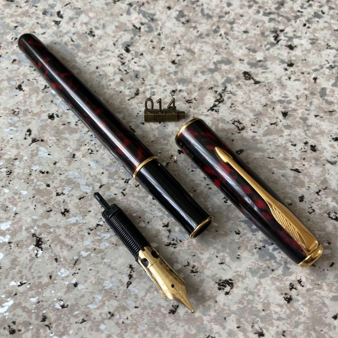 #014 オーバーホール済み 万年筆 パーカー SONNET 18k