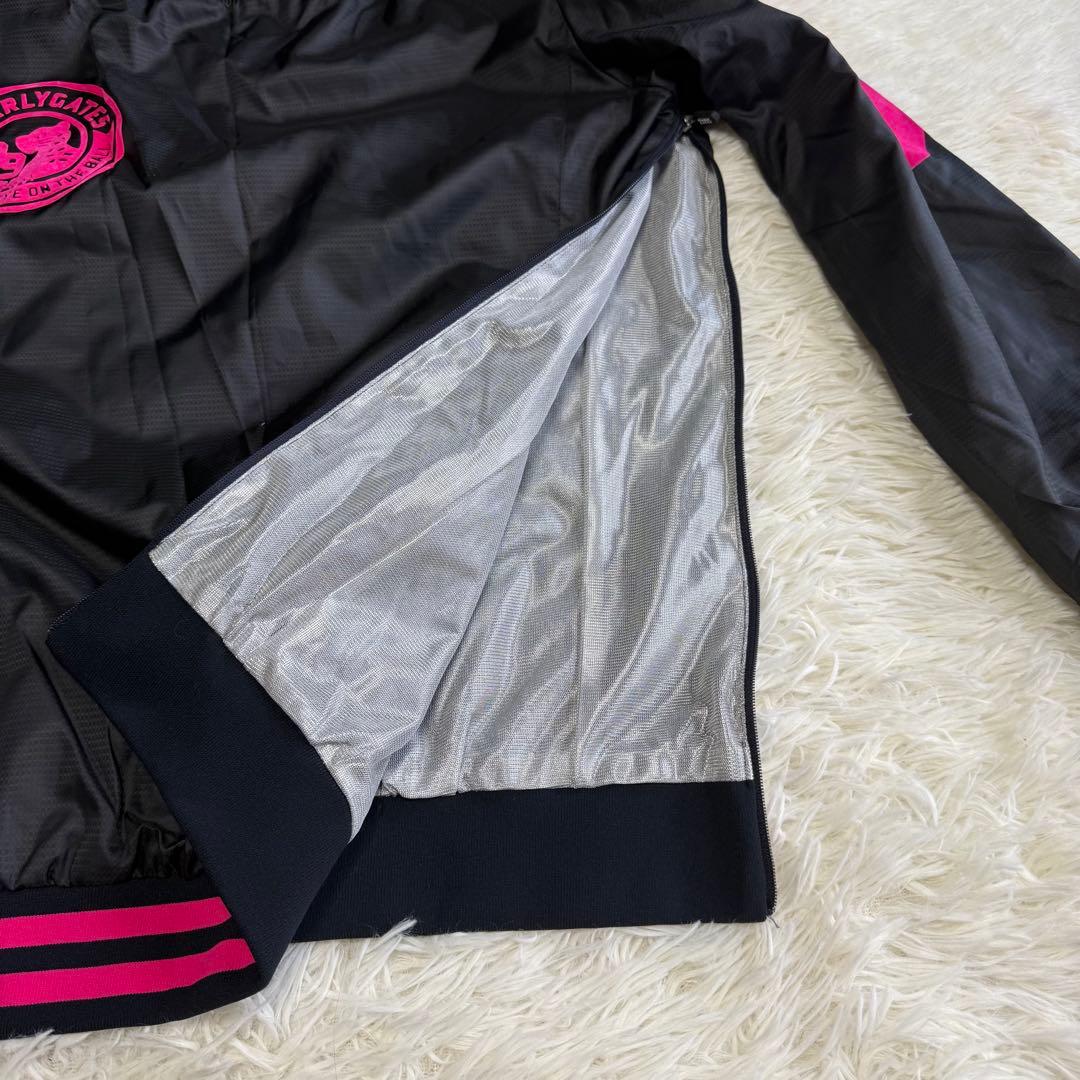 【パーリーゲイツ】美品 スニード ブラック ピンク 2サイズ レディース