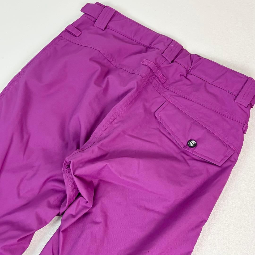 2470【極美品】686 スノボウェア 上下セット ジャケット パンツ 紫黒白青