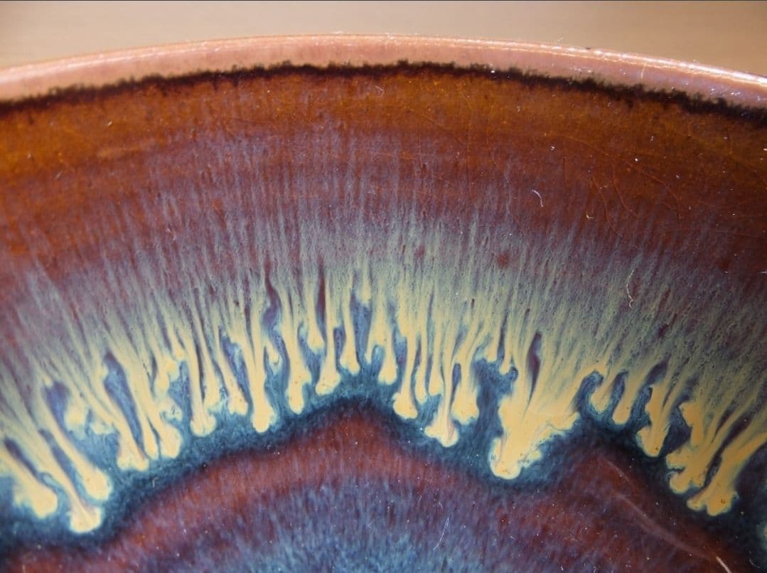 真作保証 鬼丸雪山 自作 高取茶碗 高取焼 小石原焼 コレクター放出品 福岡県