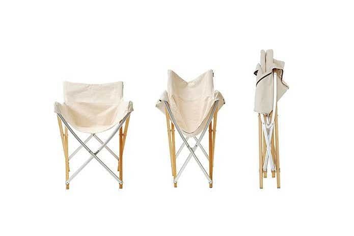 【廃盤品】Peakスノーピーク Take!チェア　オレンジ　黄　折畳椅子