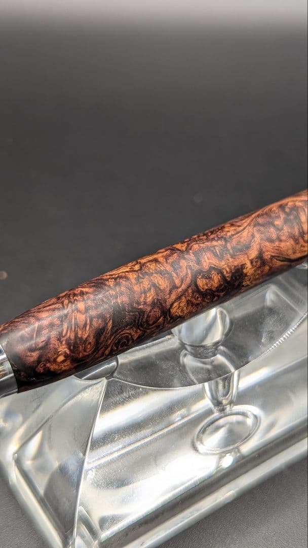 327ペン工房翌檜　超極上　ホンジュラスローズウッド　瘤杢　木軸シャーペン