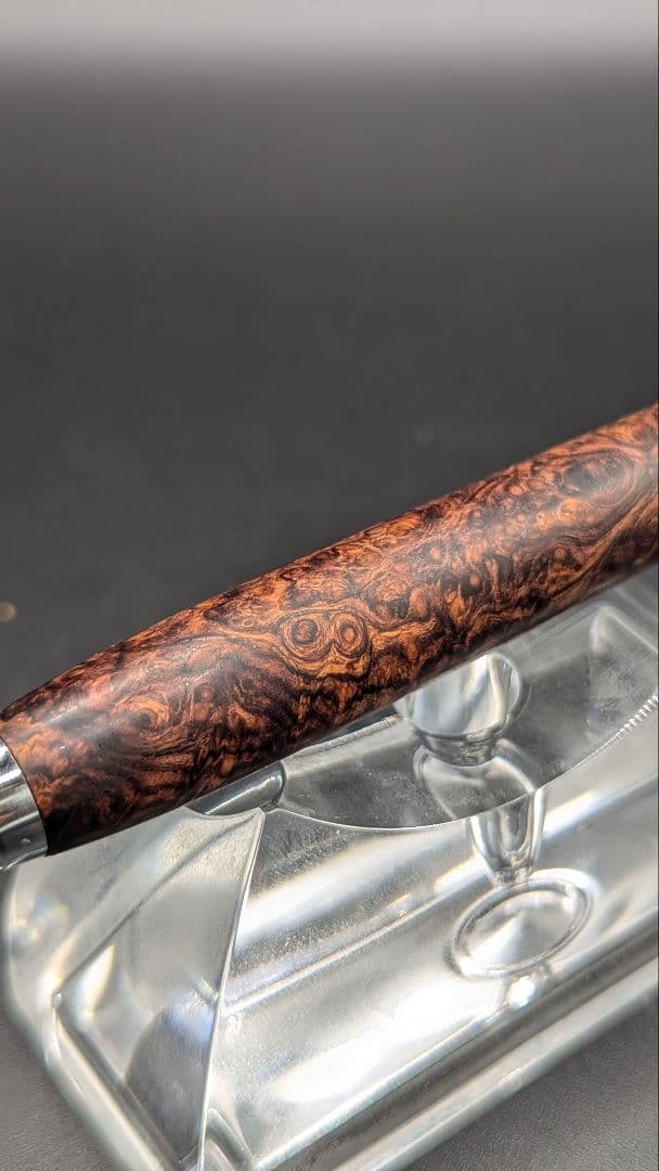 327ペン工房翌檜　超極上　ホンジュラスローズウッド　瘤杢　木軸シャーペン