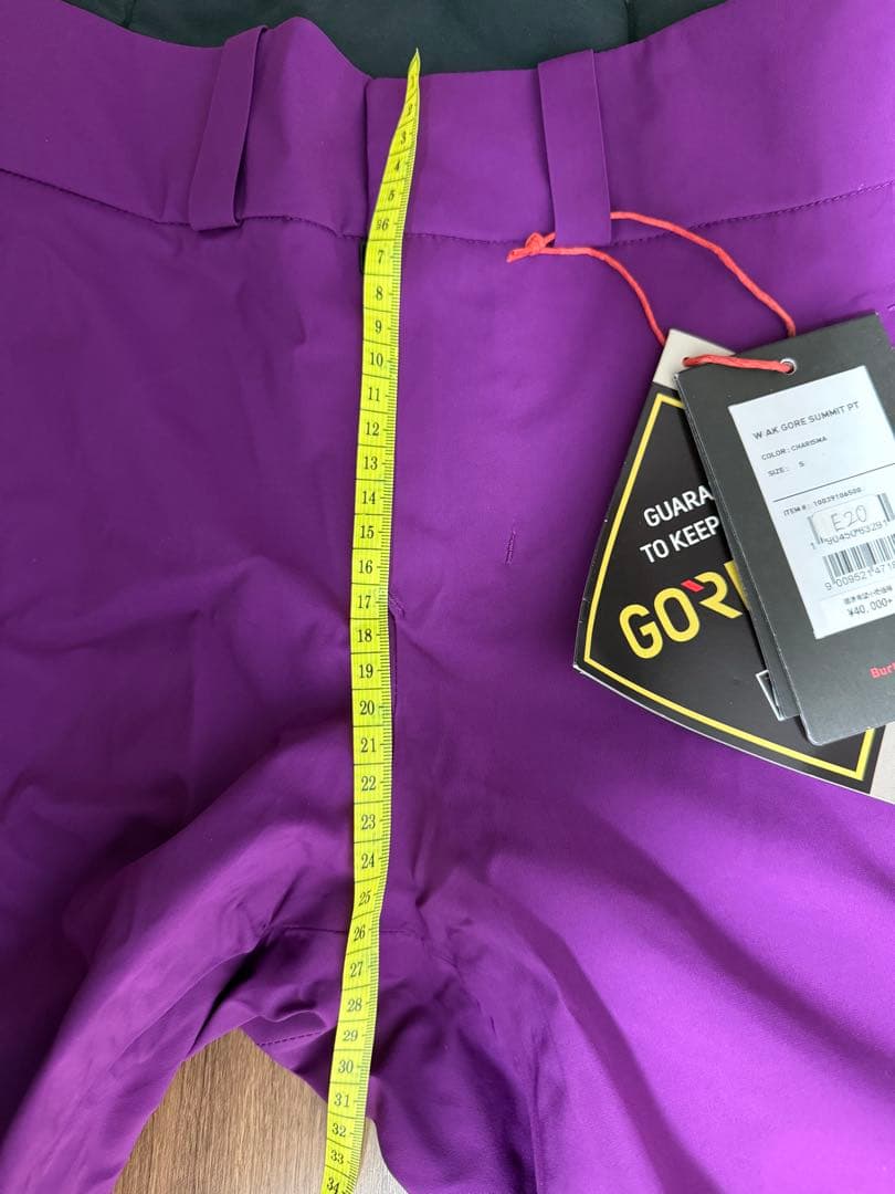 即購入OK GORE-TEX パープル スノーボードパンツ S サイズ