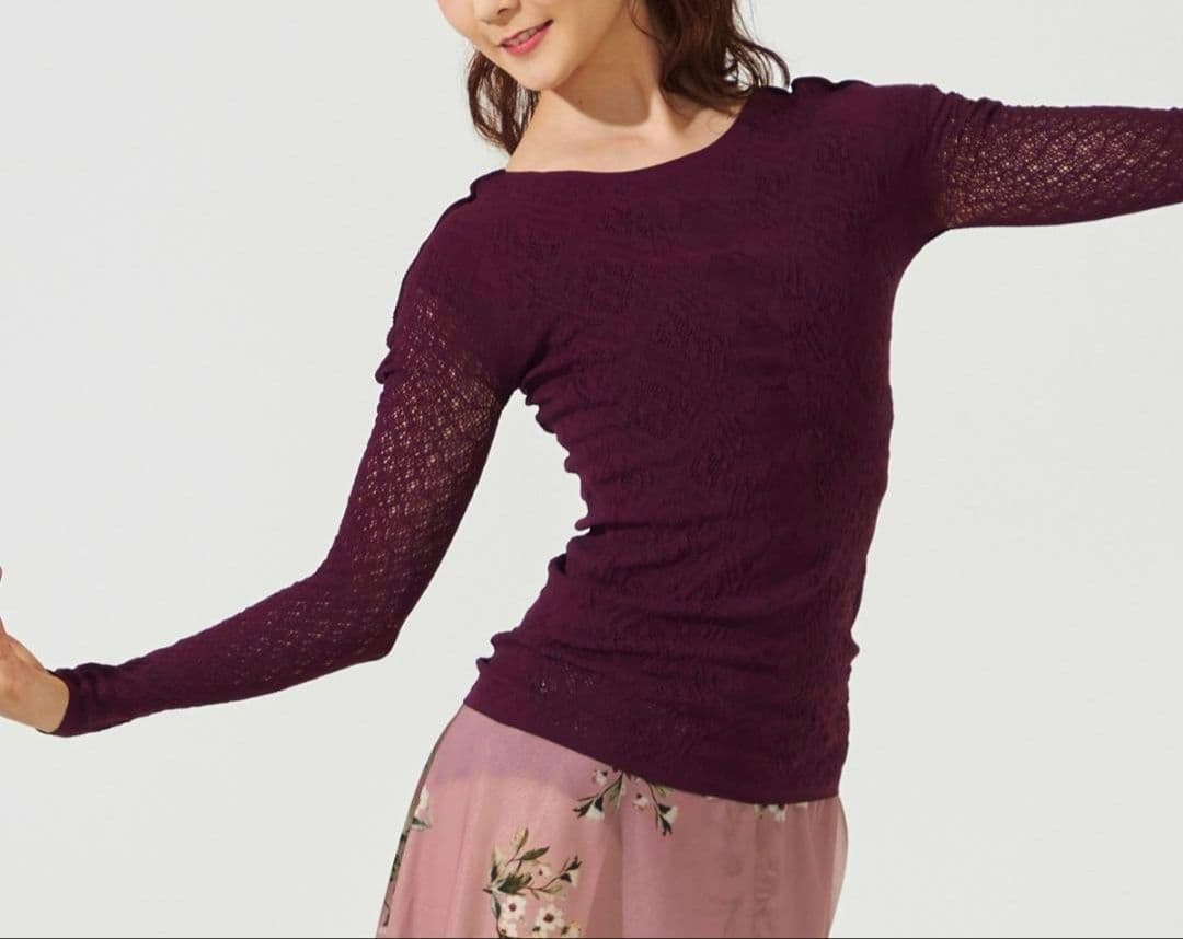 チャコット　ノーソーイングニット　前後2way 長袖