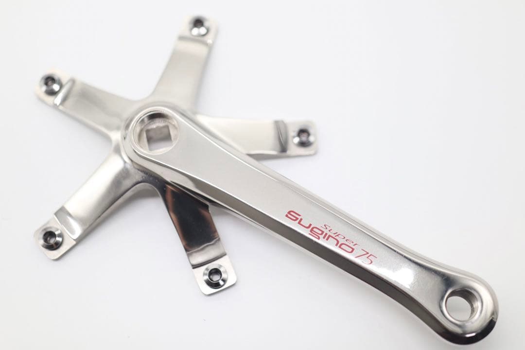 SUGINO super SG75 スギノ クランク ピスト ブルーラグ 競輪