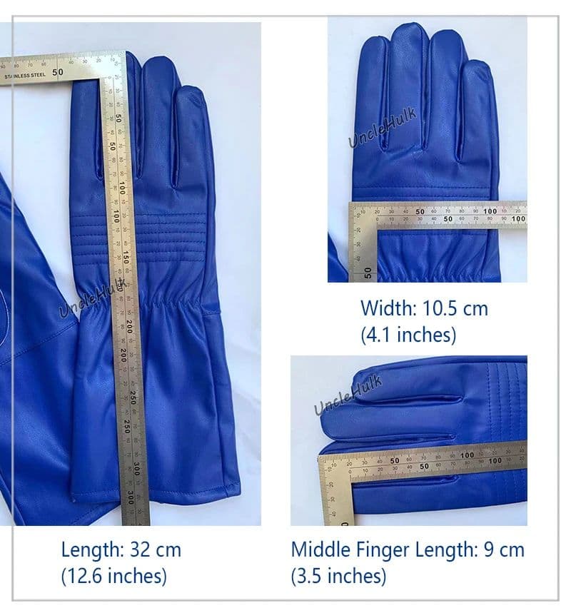 ★未使用 コスプレ グローブ ライト ブルー コスチューム 1号 2号 手袋