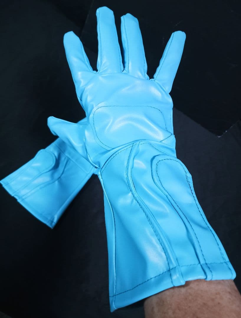 ★未使用 コスプレ グローブ ライト ブルー コスチューム 1号 2号 手袋