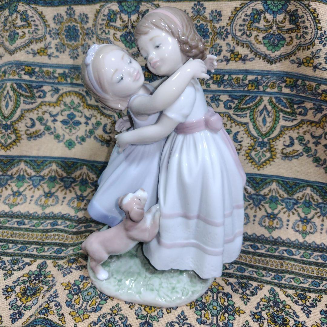 リヤドロ 仲良しのごあいさつ ポーセリン 2003年製