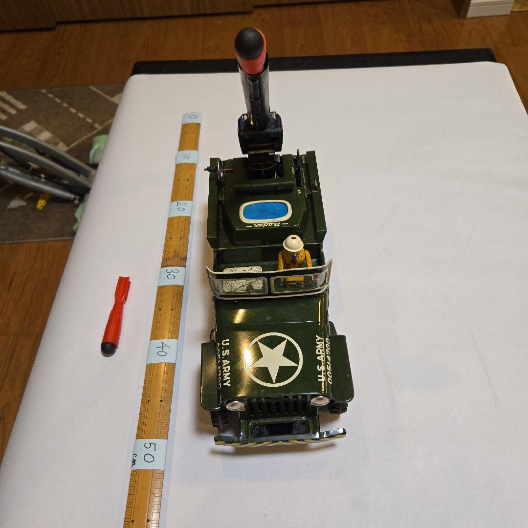 U.S. ARMY ミリタリージープ ミサイル付き(箱付き、日本製:ALPS社)