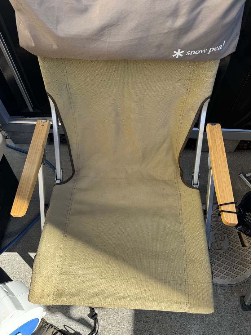  Peak スノーピークローチェア30カーキ 2脚セットクッション付き