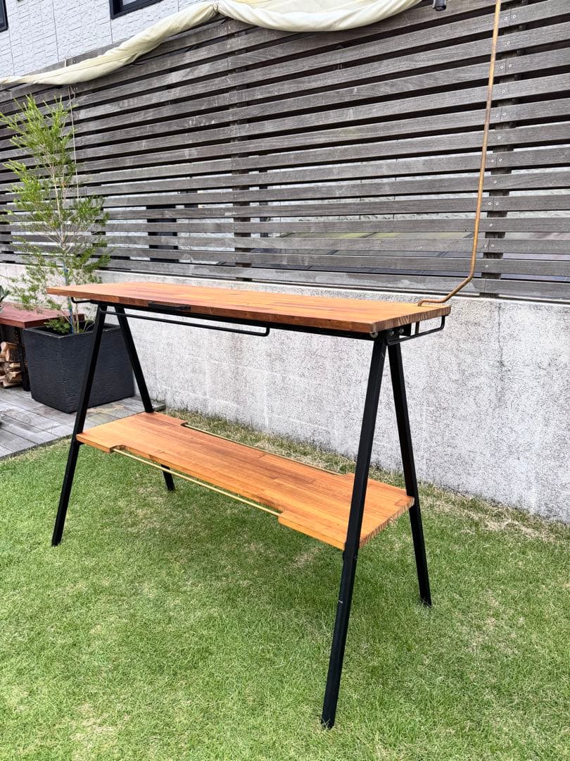 キッチンテーブル　木製折りたたみアウトドアテーブル　DIY