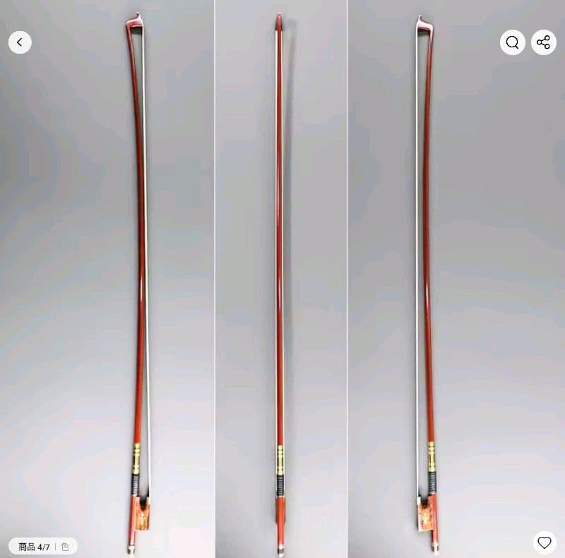 バイオリン弓 4/4サイズ　VingoBow カーボン フェルナンブコ　ほぼ新品