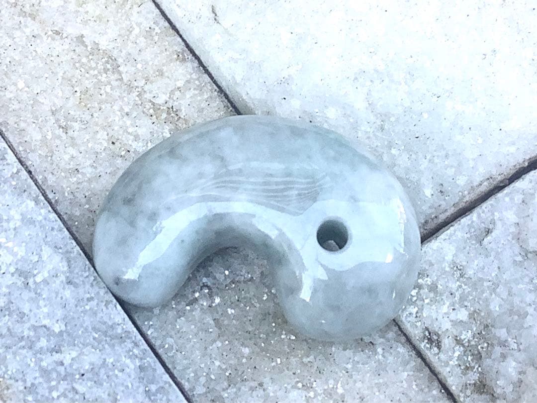 ✳激安‼️特別安価　糸魚川翡翠アイスジェイド*氷肌目　古代からのお守り　機械鑑定付