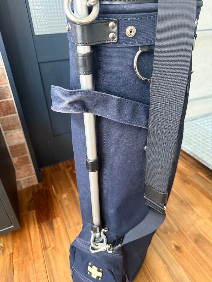 木の庄帆布　ネイビー ゴルフバッグ キャディバッグ