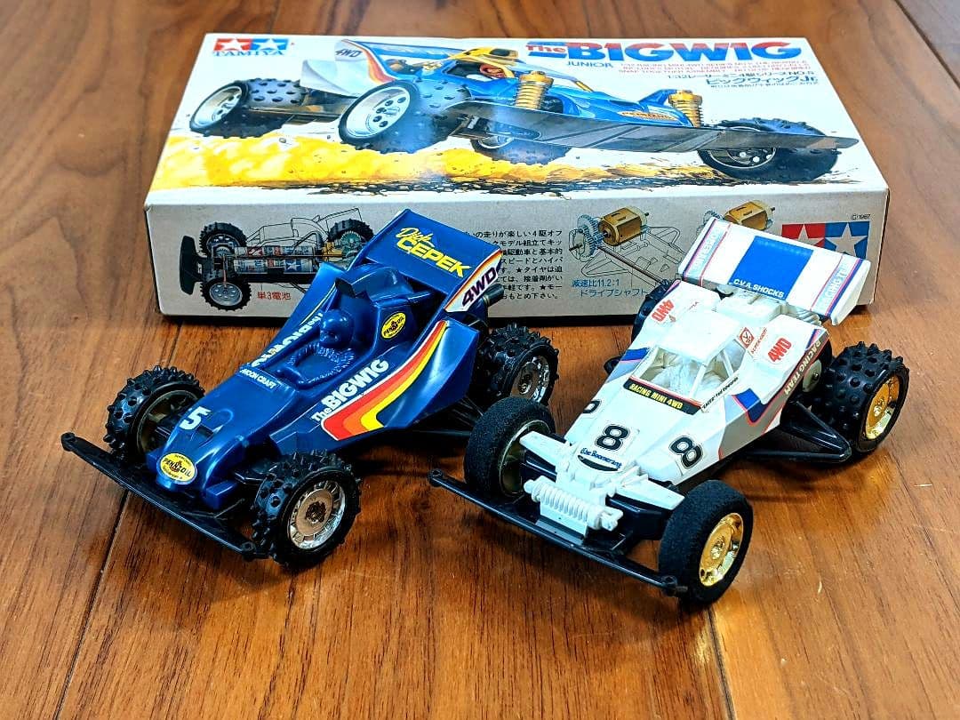 最終2台セット【激レア当時物】タミヤ初期ミニ四駆 ビッグウィッグ＆ブーメランjr