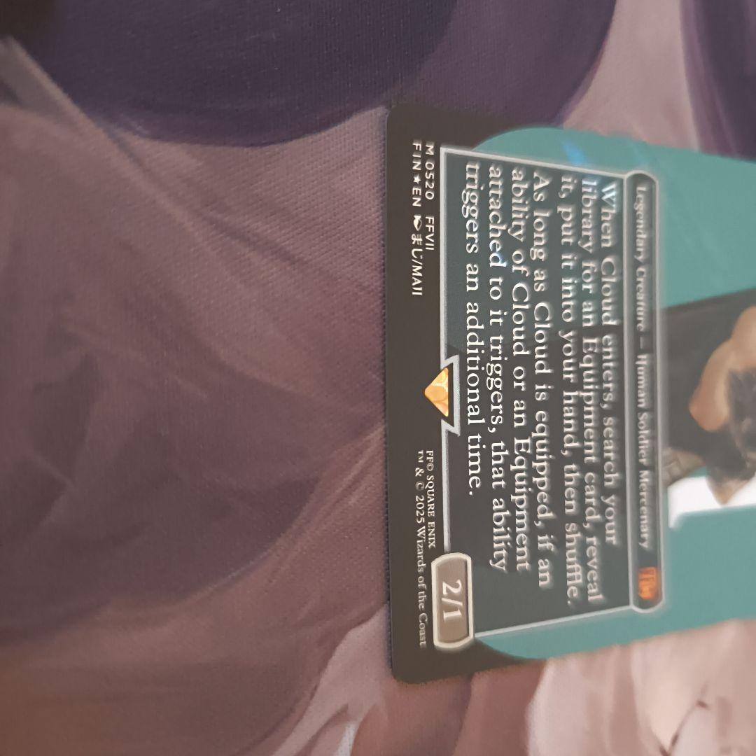 MTG FF ミッドガルの傭兵、クラウド サージFoil　英語