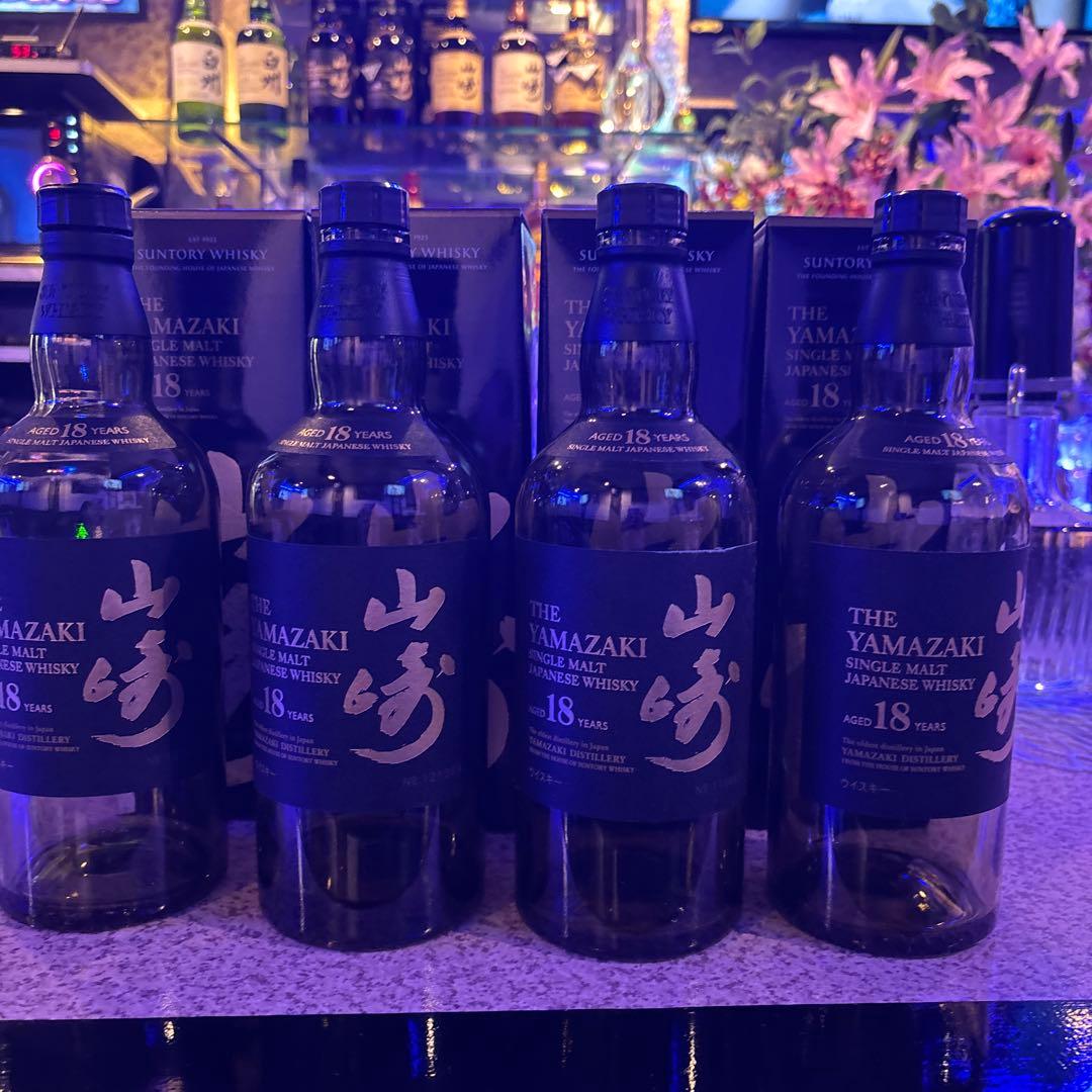 や*き様 【即購入可能】山﨑18年空瓶空き箱4本セット