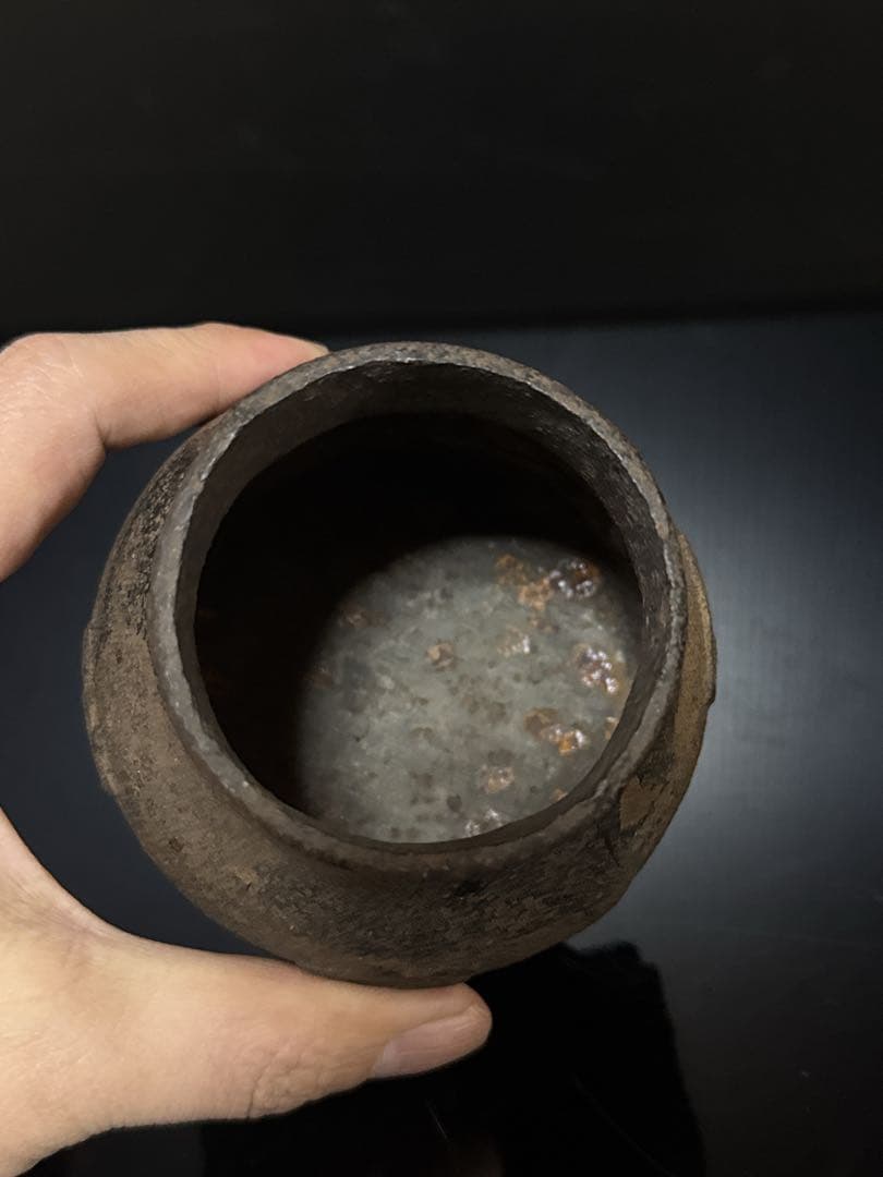 超珍品 陸軍病院 鉄製 三脚筒型 香炉 花瓶 旧日本軍