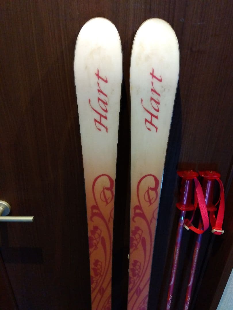 ✨️綺麗✨️HART/学生・レディース用/スキーセット/メンテ・WAX済み✔軽量