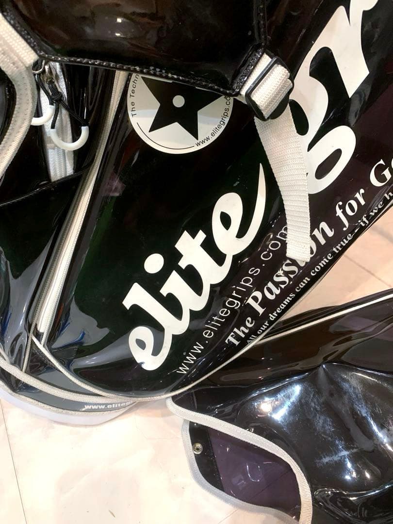 希少　完売　限定　エリート　スタンドキャディバッグ　クリアブラック