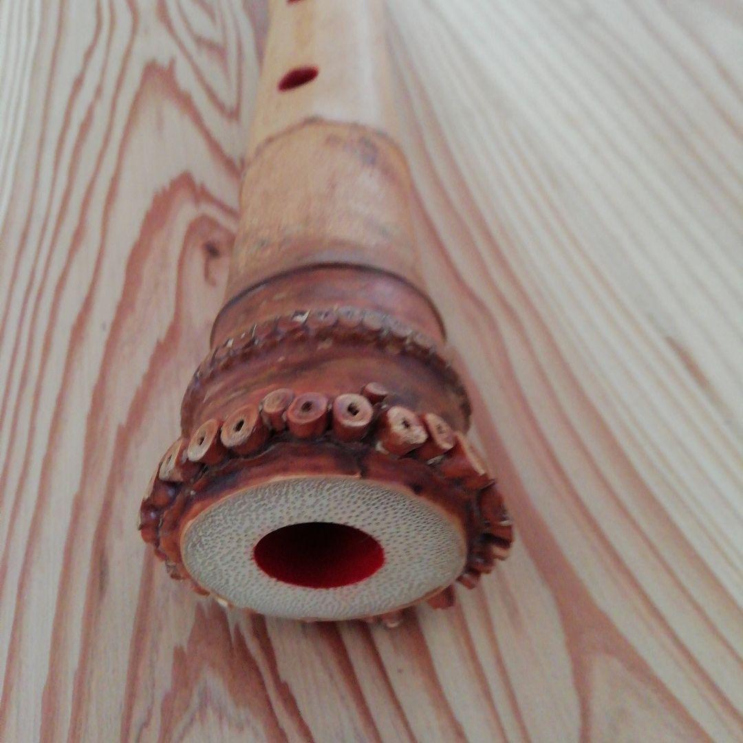 (値下げしました)竹製 尺八 5穴 専用ケース付き