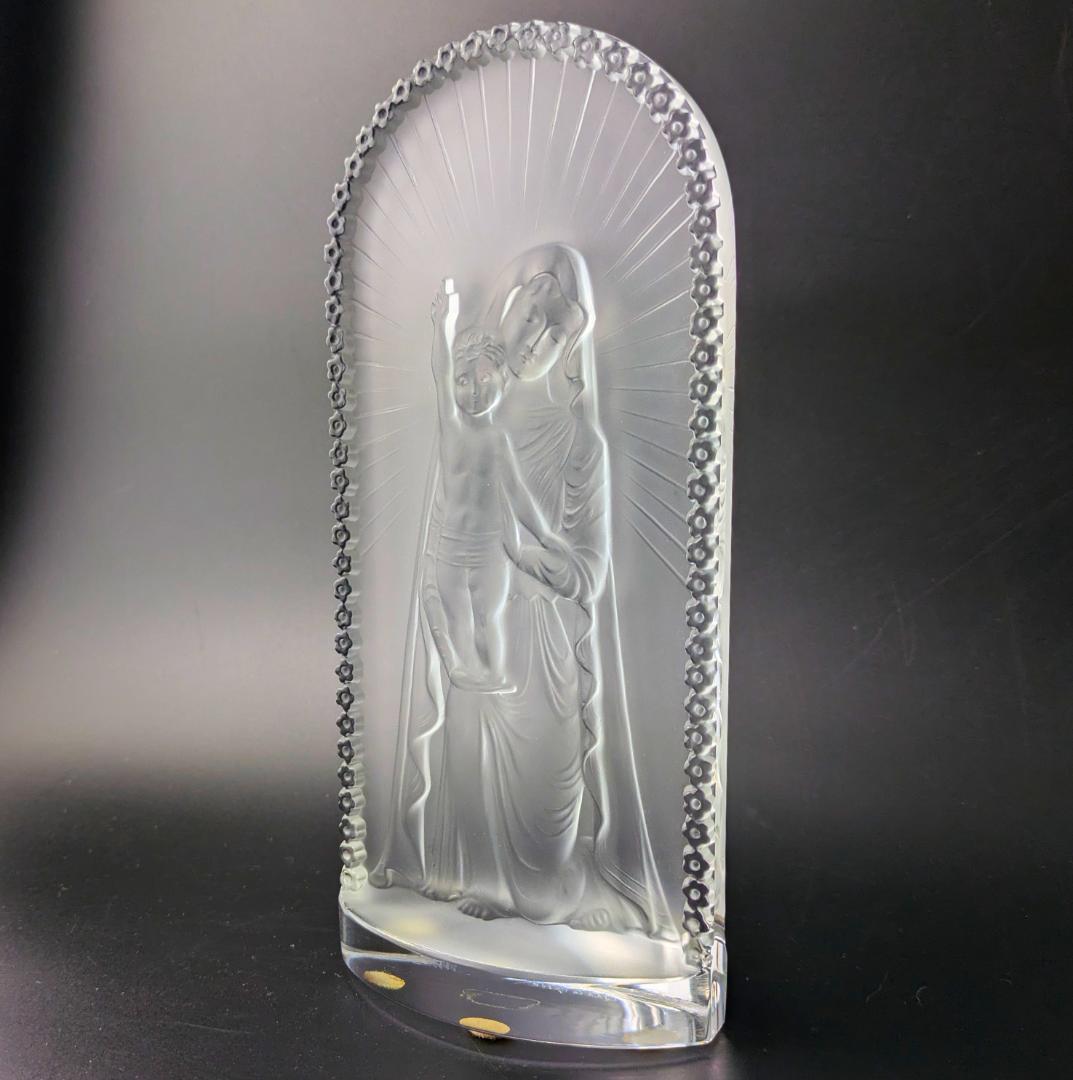 ラリック 聖母子像 Vierge à l'enfant 限定復刻 手彫りサイン入