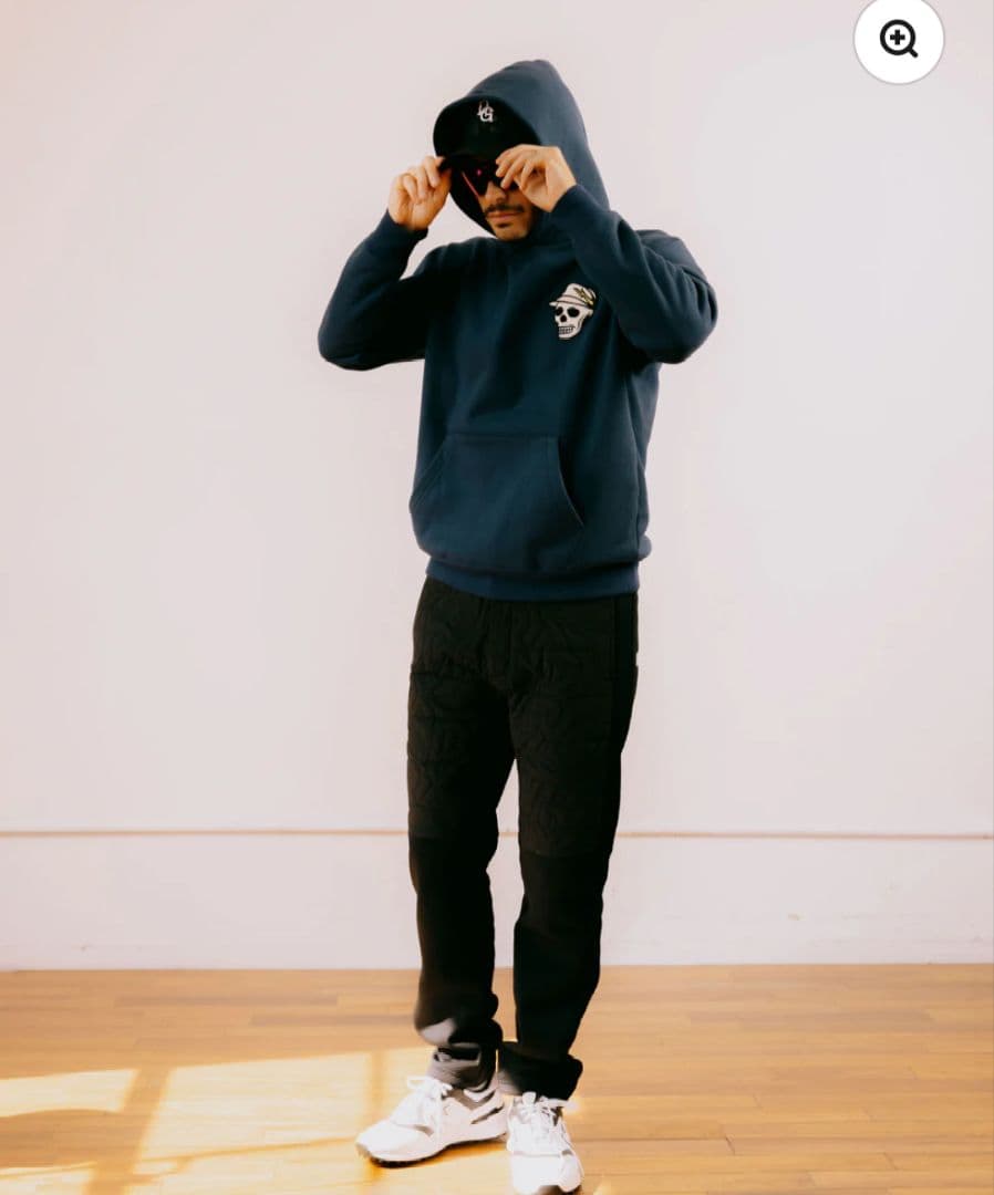 新品【DEVEREUX GOLF】 パーカー／ワッペン刺繍／ネイビー／S