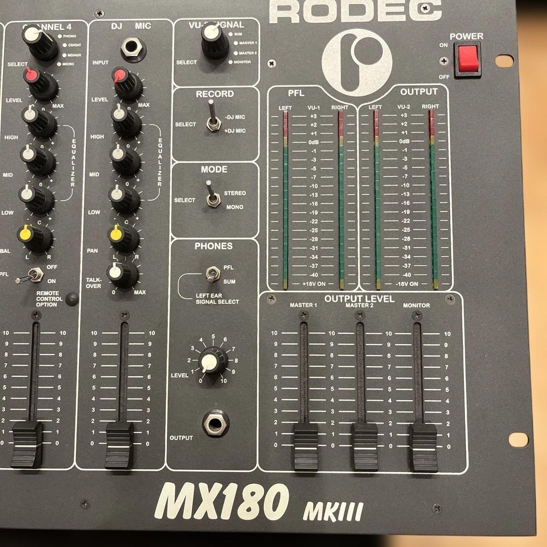 RODEC MX180 MKIII DJ mixer ミキサー　　極上品