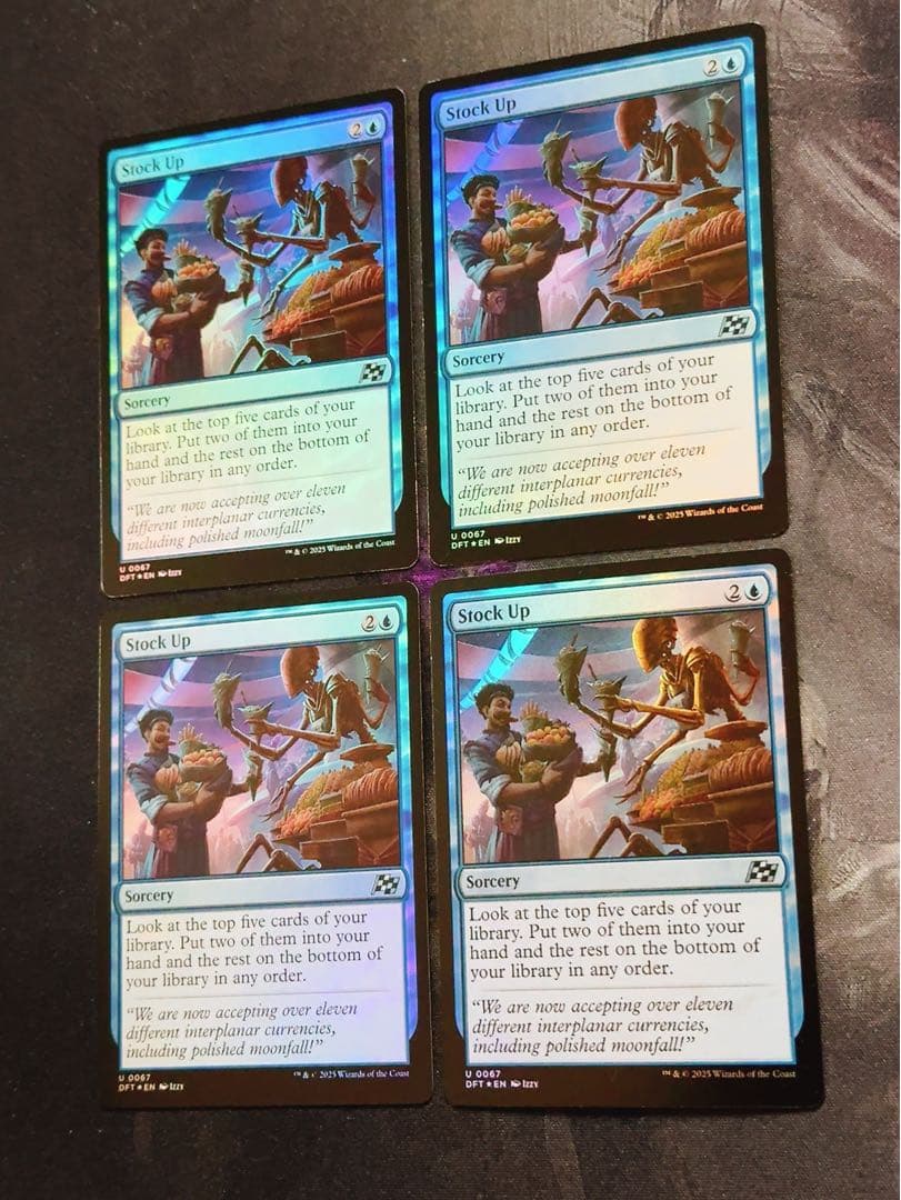 【foil】食糧補充　英語　4枚セット