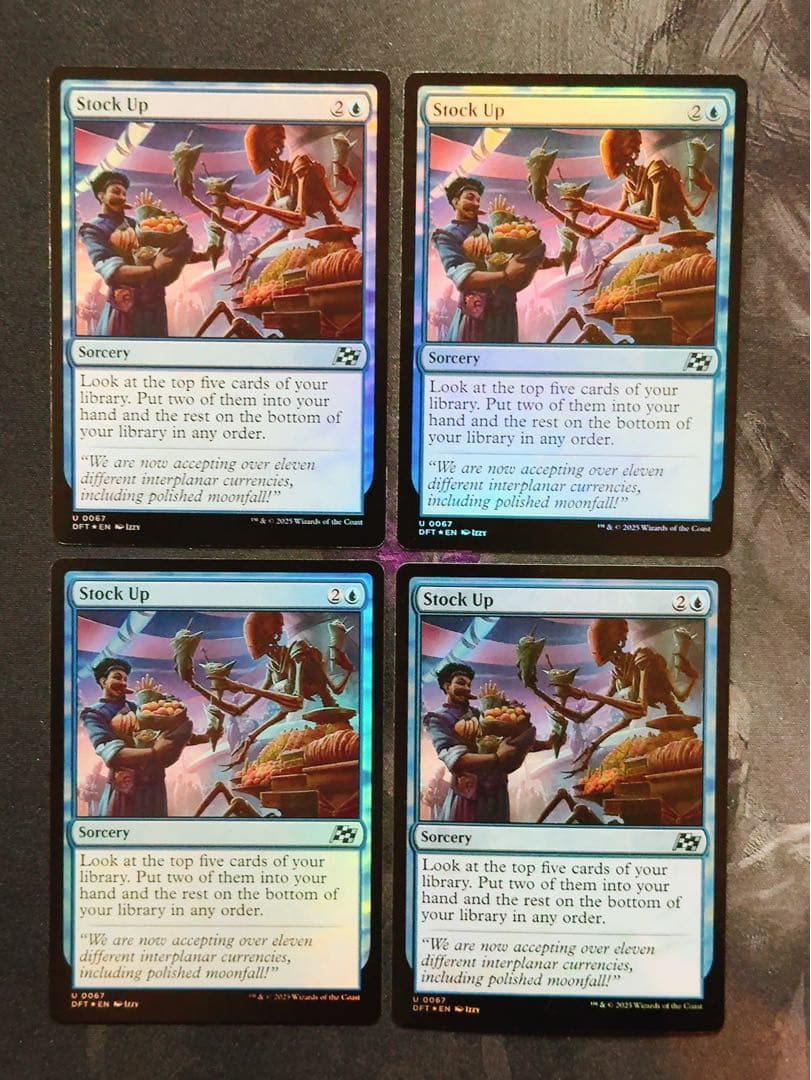 【foil】食糧補充　英語　4枚セット