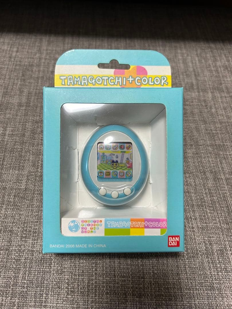 【レア】【美品】たまごっちプラスカラー　ブルー　箱あり