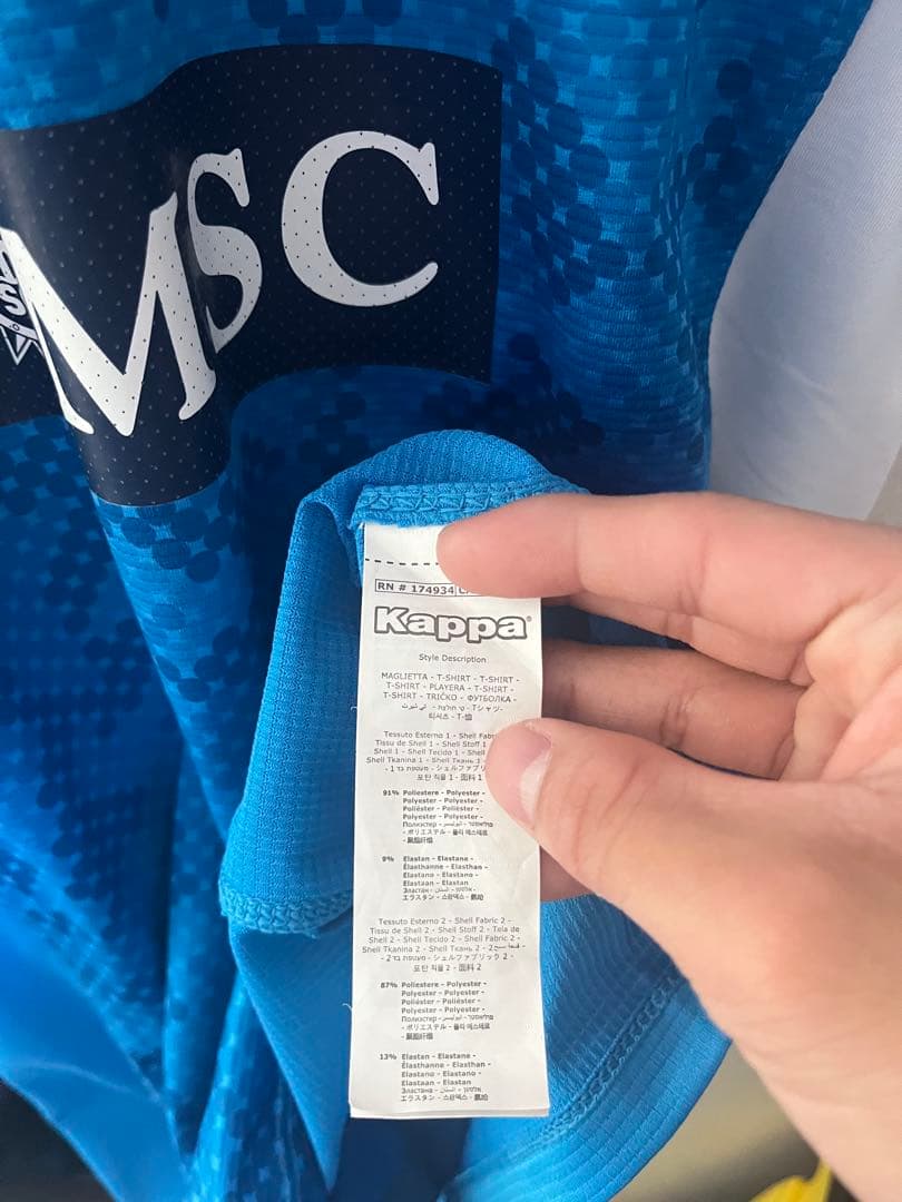 正規品 ナポリ ファビアン選手 1920　オーセンティックユニフォーム　S