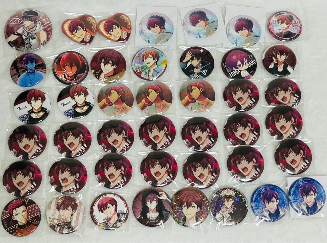 アイナナ ŹOOĻ 狗丸トウマ　缶バッジぱしゃこれぬいぐるみ