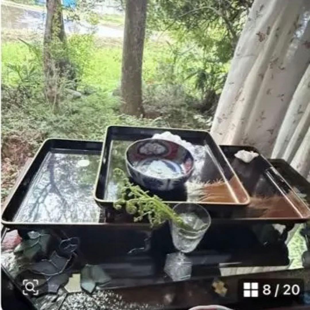 2244様感謝‼️JAPANGOZEN超絶時代蒔絵「源氏物語　須磨　明石」御膳5客