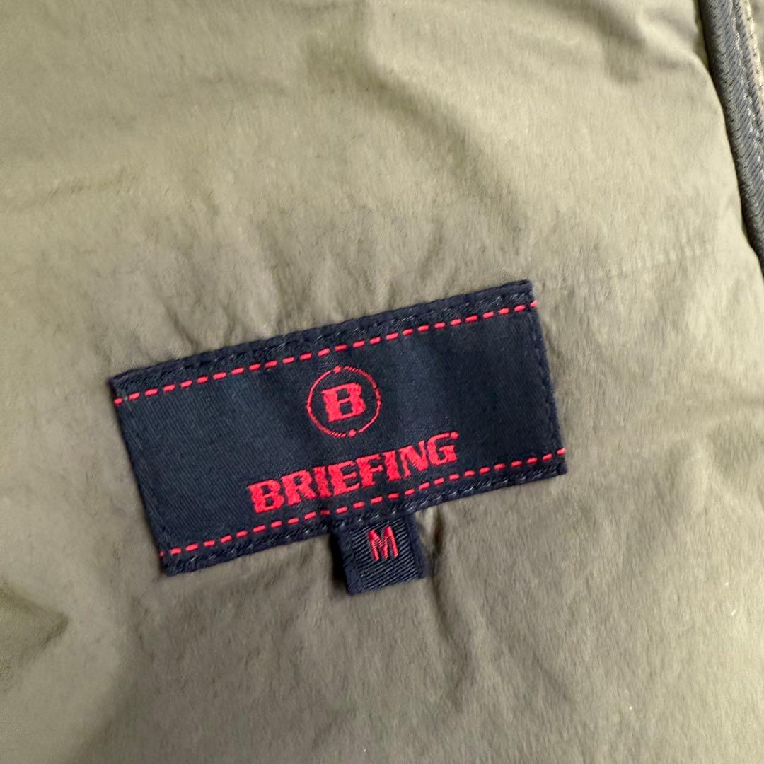 【ブリーフィングゴルフ】極美品 ハイブリッド ダウンベスト カーキ Mサイズ