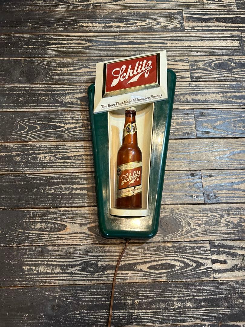 1950sヴィンテージ Schlitz シュリッツビールサインライト