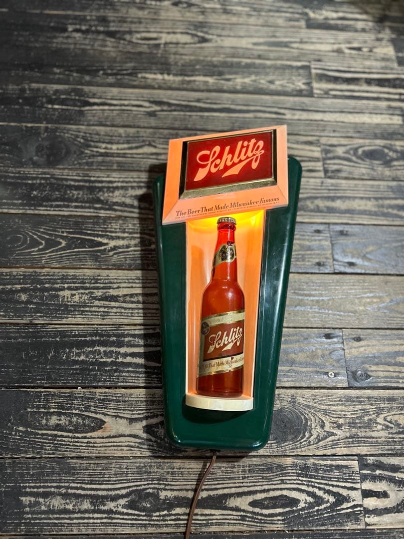 1950sヴィンテージ Schlitz シュリッツビールサインライト