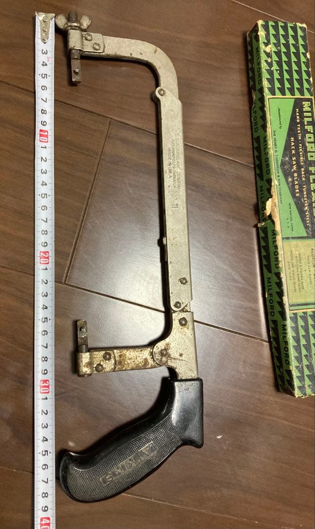 40sUSA製ATKINS社製弓のこぎりとMILFORD社の替え刃のセット