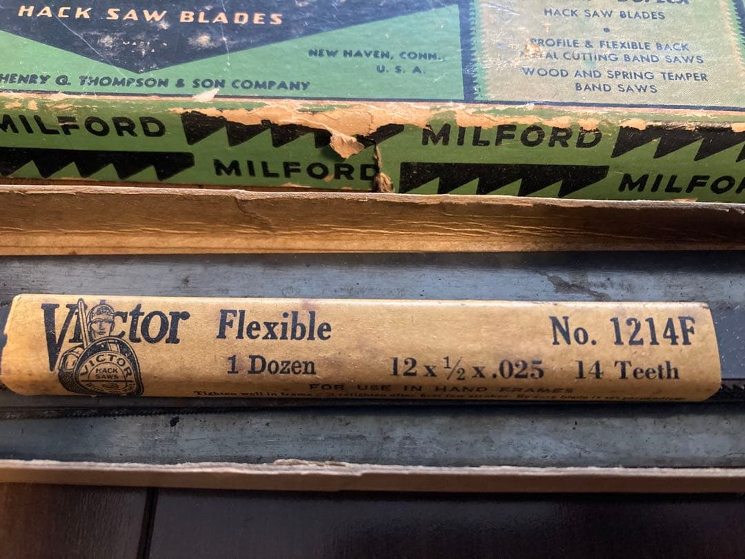 40sUSA製ATKINS社製弓のこぎりとMILFORD社の替え刃のセット
