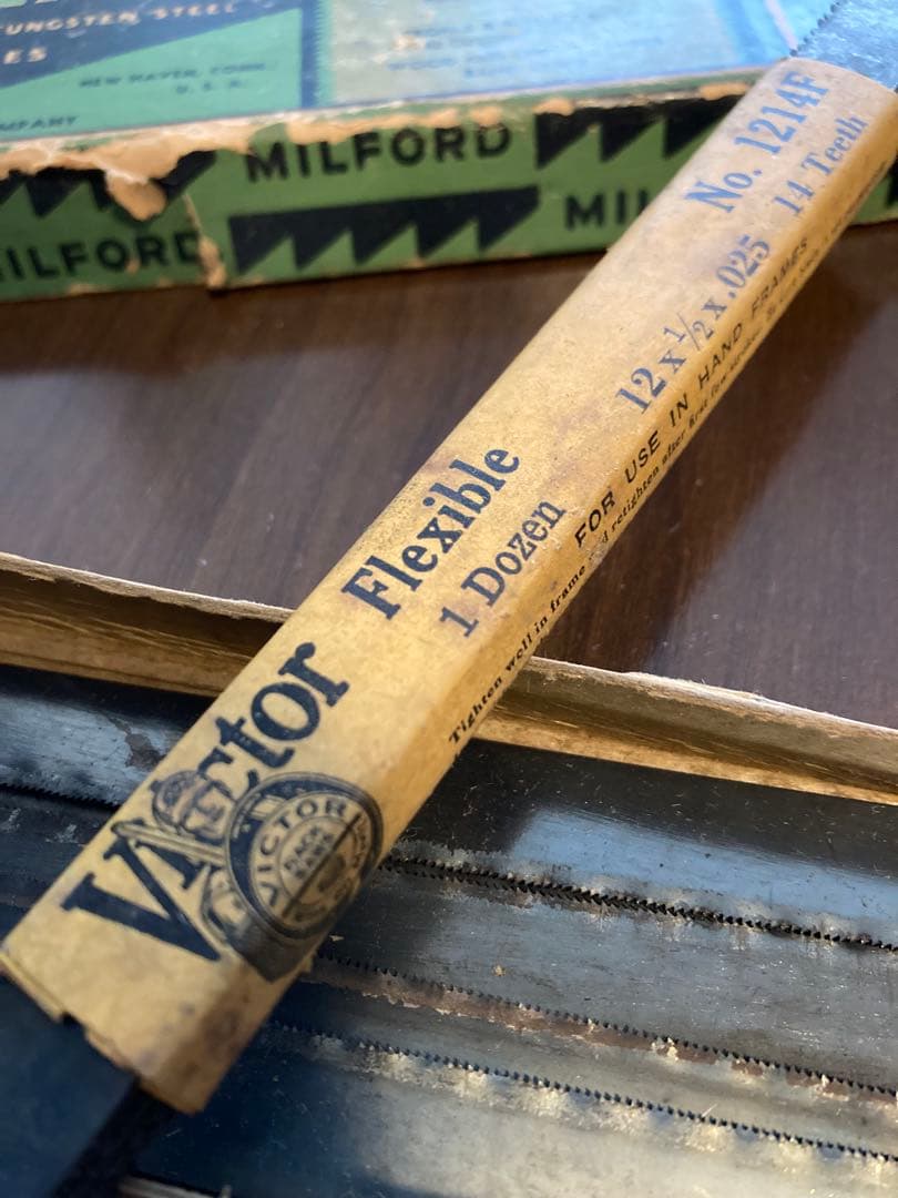 40sUSA製ATKINS社製弓のこぎりとMILFORD社の替え刃のセット