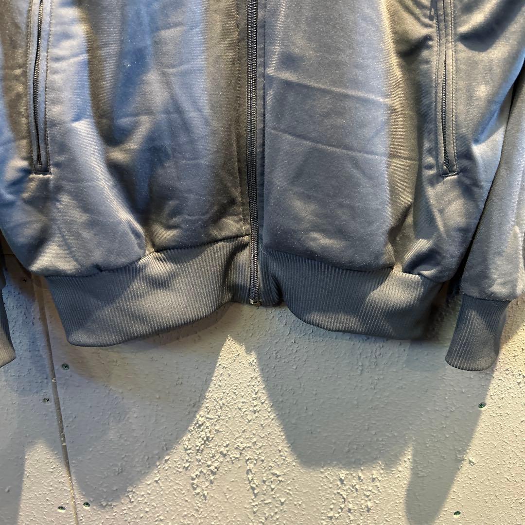 adidas トラックジャケット　ファイヤーバード　グレー×ネオンイエロー　L