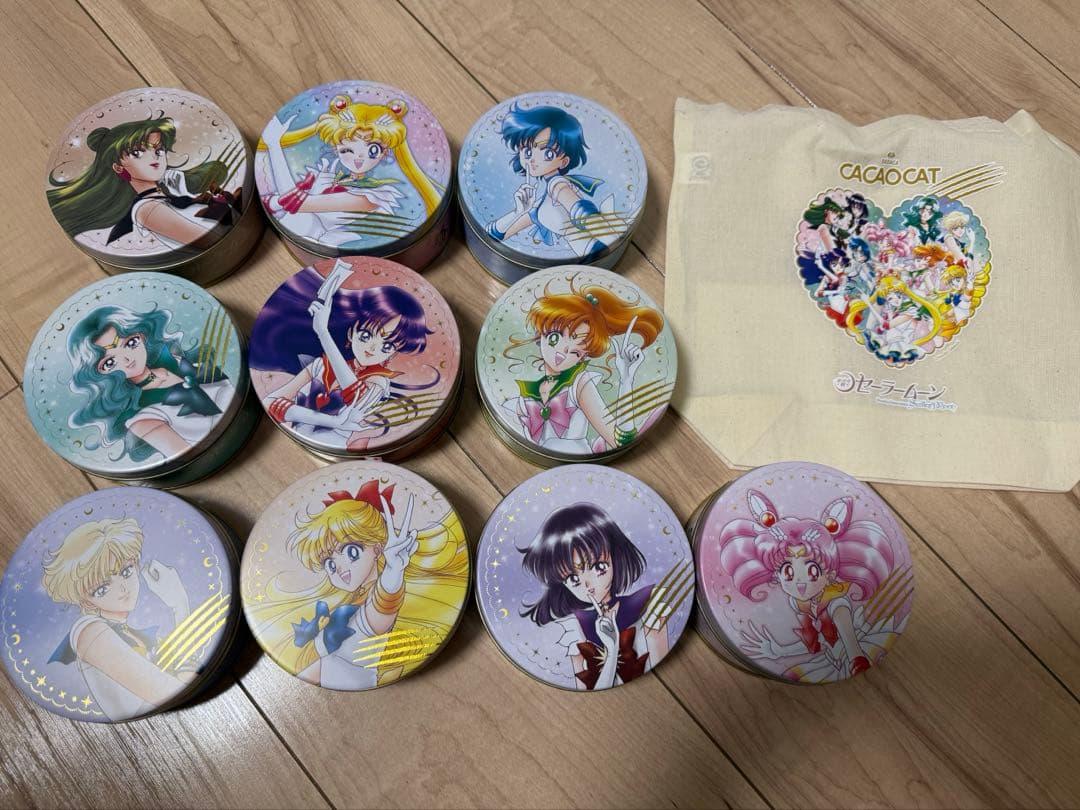 カカオキャット　セーラームーン　缶　チョコレート